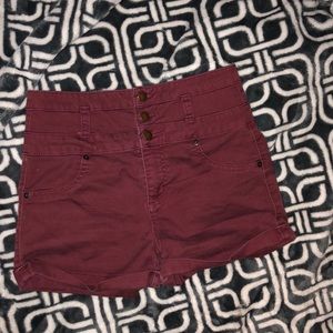High waisted shorts